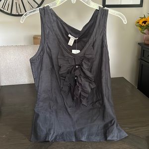 Brand New With Tags J. Crew Women’s Dark Grey Tank Top (Size 10)